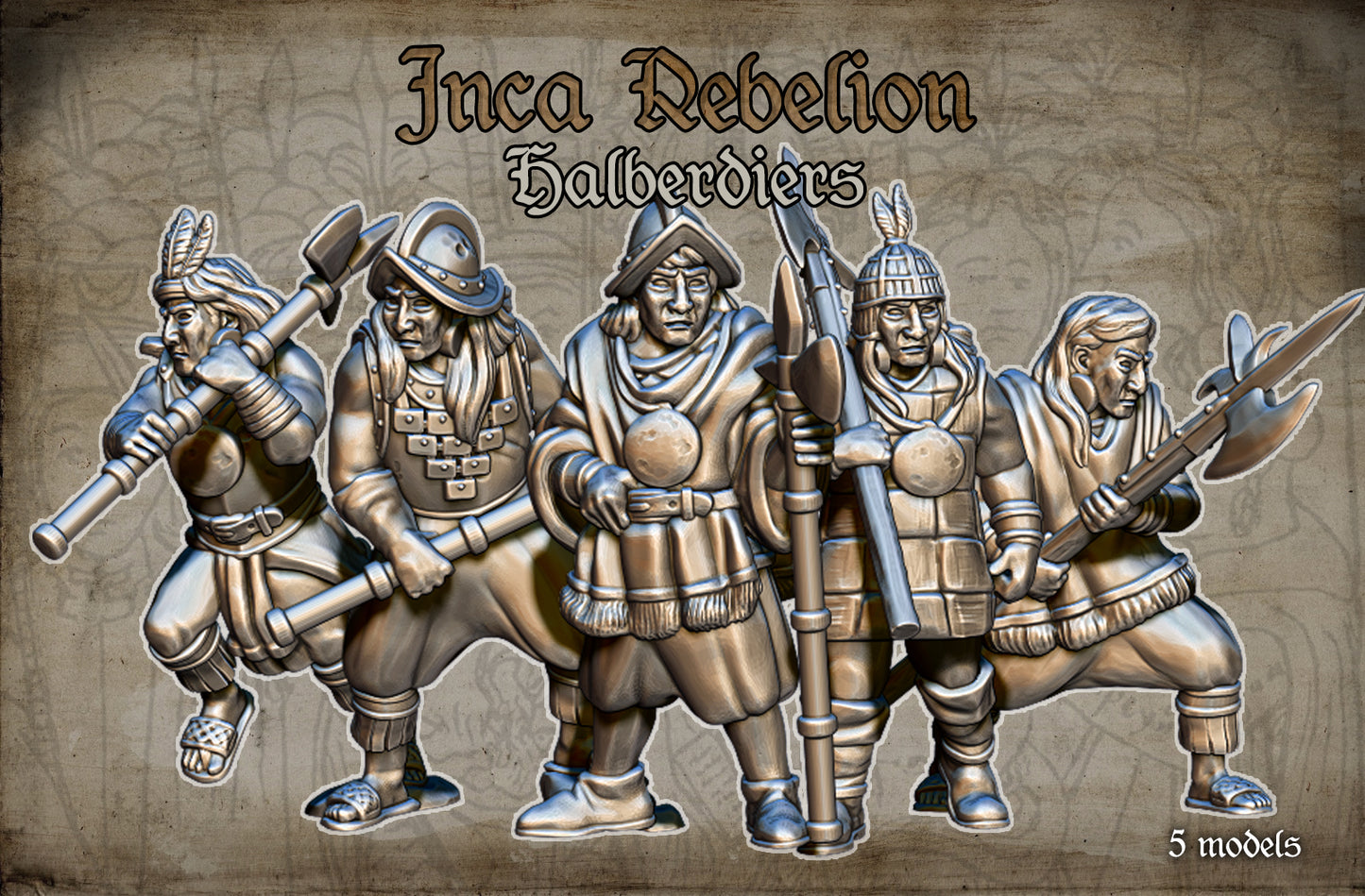 Inca Rebellion Halberdiers