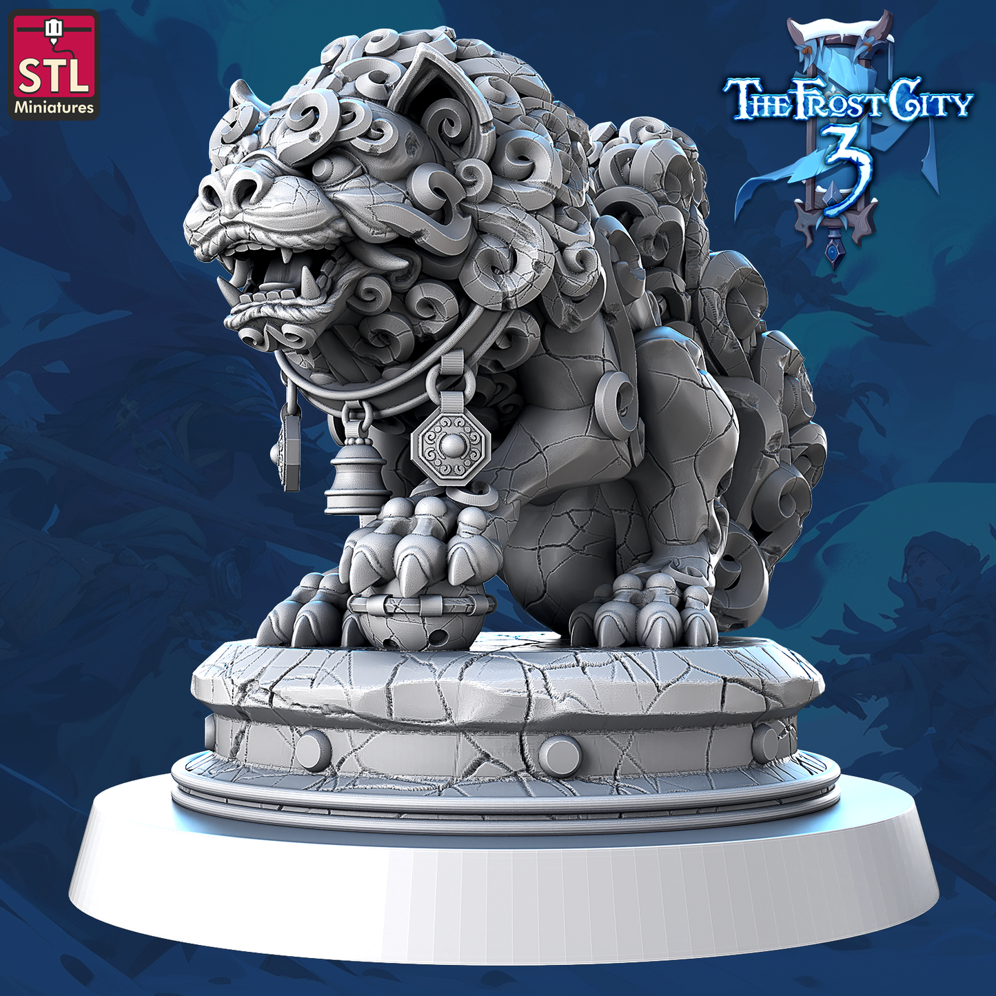 Shrieking Wolf Statue